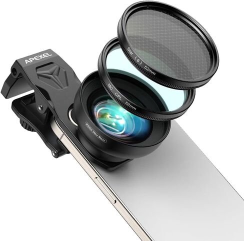 APEXEL 100Ultra Macro Lens - Enhanced Version Smartphone Lens for iPhone, Samsung, Pixel | Professional Macro Photography of Flowers, Iinsects, Jewelry, Food Details and Other Small Objects in Saudi Arabia