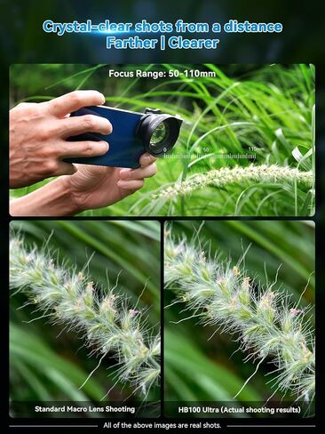 APEXEL 100Ultra Macro Lens - Enhanced Version Smartphone Lens for iPhone, Samsung, Pixel | Professional Macro Photography of Flowers, Iinsects, Jewelry, Food Details and Other Small Objects in Saudi Arabia