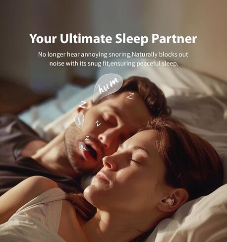 Invisible Sleep Headphones, Sleep Earbuds for Side Sleepers, Small Comfortable Noise Blocking Sleep Earphones,Bluetooth 5.3 Wireless Earbuds, in-Ear Ear Buds for Sleeping - Black in Saudi Arabia