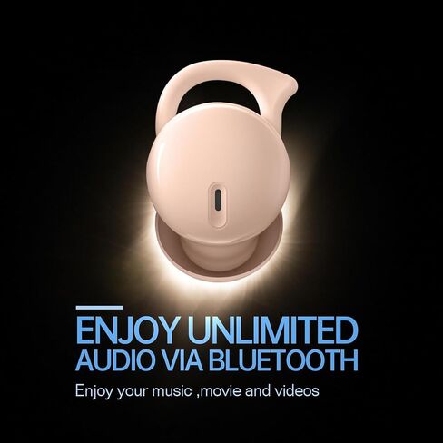 Invisible Sleep Headphones, Sleep Earbuds for Side Sleepers, Small Comfortable Noise Blocking Sleep Earphones,Bluetooth 5.3 Wireless Earbuds, in-Ear Ear Buds for Sleeping - Black in Saudi Arabia