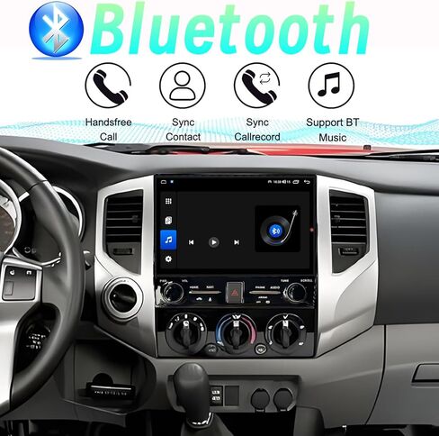 Radio Radio Stereo Stereo Android 14 لـ Toyota Tacoma 2005-2015 Carplay المدمج/Android Auto 10.1 بوصة ، شاشة Tesla نمط IPS اللمس مع GPS الملاحة DSP Bluetooth ، FM WiFi +Camera النسخ الاحتياطي in Kuwait