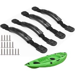مقابض حمل قوارب الكاياك المطاطية ذات الفتحة المزدوجة مكونة من 4 قطع مع برغي من الفولاذ المقاوم للصدأ in Kuwait
