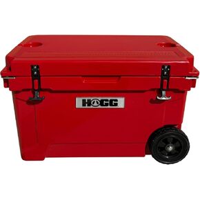 Hogg 65 Qt معزول مبرد مع عجلات ومقابض ، وصدر الثلج المتداول مع عجلات ، ومبردات ذات عجلات ذات عجلات من أجل التخييم ، والمشروبات ، في الهواء الطلق ، 65QT الأزرق in Kuwait