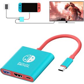 Switch 2 Dock ، محطة Dock TV المحمولة للتبديل/التبديل 2/Steam Deck/Rog Ally/Legion Go ، 3-in-1 Switch 2 Dock مع HDMI 4K@60Hz ، USB 3.0 و 100W شحن PD منفذ PD in Kuwait