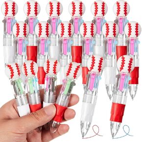 Kosiz Soccer Party Favors Soccer Sport Pen Multicolor 4 in 1 0.5mm Ballpoint Pen for Office Sport Lover Back to School Novelty Gifts Goodie Bags Stuffers(24 Pack) in Saudi Arabia