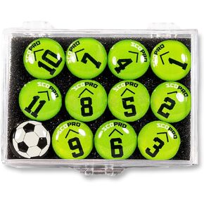 SCOPRO Soccer Coaching Magnets, Numbered Magnetic Player Markers for Soccer Coaching Board and Dry Erase Board Training, Navy in Saudi Arabia