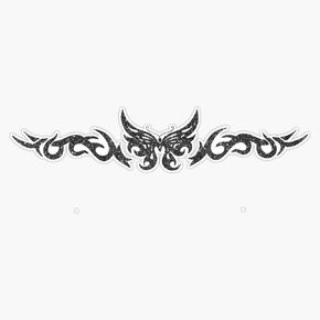 Butterfly Tramp Stamp Bumper Sticker Vinyl Decal 5" in Kuwait
