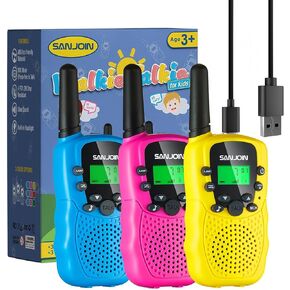 Walkie Talkies for Kids Toys for Boys Girls 4-6 ، 3 Miles Range Talkie to to Camping ، هدايا عيد ميلاد الفتاة البالغة من العمر 4 سنوات لـ 3 4 5 6 in Kuwait