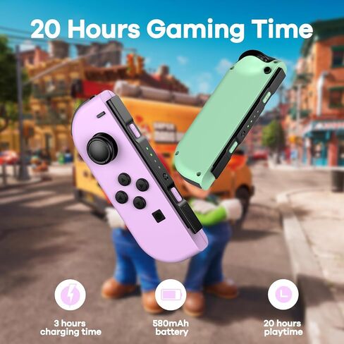 وحدة تحكم مفتاح Cimenntu لوحدة التحكم في مفتاح Nintendo ، إكسسوارات استبدال وحدة التحكم مع الاهتزاز المزدوج/التحكم/الحركة/لقطة الشاشة in Saudi Arabia