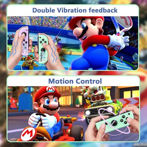 وحدة تحكم مفتاح Cimenntu لوحدة التحكم في مفتاح Nintendo ، إكسسوارات استبدال وحدة التحكم مع الاهتزاز المزدوج/التحكم/الحركة/لقطة الشاشة in Saudi Arabia