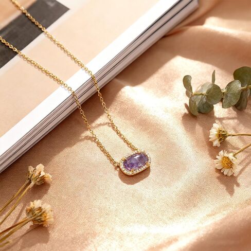 Freinit Gold Necklace for Women, 14K Dainty Pendant Choker, Adjustable Chain, Minimalist Gift for Birthday Valentine's Day Graduation Niece GF in Saudi Arabia