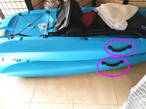 مقابض حمل قوارب الكاياك المطاطية ذات الفتحة المزدوجة مكونة من 4 قطع مع برغي من الفولاذ المقاوم للصدأ in Kuwait
