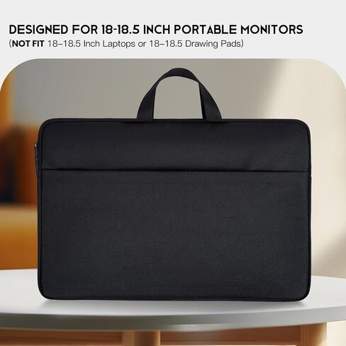 24 Inch Portable Monitor Case Carrying Sleeve Compatible with 23.8-24 Inch Portable Large Monitor with Handle Pocket, Protective Travel Shockproof-Padded Accessory Bag in Saudi Arabia