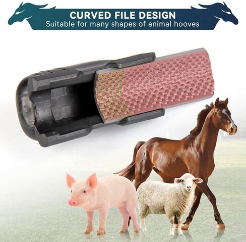 Akwest Farrier Rasp ، قوس ملف حافر على شكل مقبض مريح ، أسنان خشن ، أداة تشذيب الحافر للحصان ، الماعز ، حافر الخنازير in Kuwait