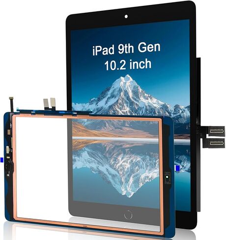 [NO LCD] for iPad 10 (10th Generation) 2022 Screen Replacement 10.9 Inch Digitizer Touch Glass Kits, for iPad 10th Gen A2696 A2757 A2777 Screen Replacement kit-Black in Kuwait