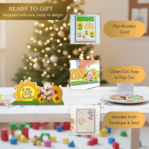 هدايا يوم الأم للأخت في القانون ، أخت في القانون ، تبرز 3D Wooden Card ، هدية لعيد الأم in Saudi Arabia