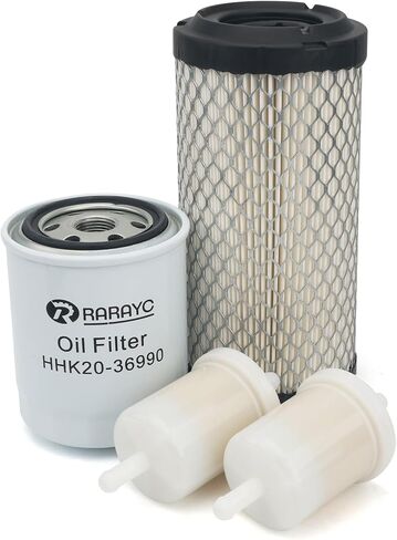 مجموعة صيانة المرشح K1211-82320 12581-43012 HHK20-36990 الهواء/الوقود/الزيت/hyd متوافق مع KUBOTA BX22 BX23 BX24 BX25 BX25DLB BX2200 BX2230 BX2350 BX2360 BX2370 BX25DLB in Saudi Arabia