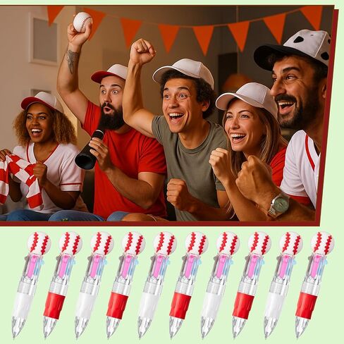 Kosiz Soccer Party Favors Soccer Sport Pen Multicolor 4 in 1 0.5mm Ballpoint Pen for Office Sport Lover Back to School Novelty Gifts Goodie Bags Stuffers(24 Pack) in Saudi Arabia