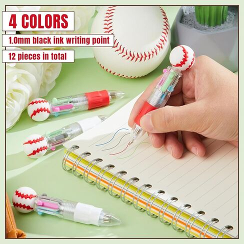 Kosiz Soccer Party Favors Soccer Sport Pen Multicolor 4 in 1 0.5mm Ballpoint Pen for Office Sport Lover Back to School Novelty Gifts Goodie Bags Stuffers(24 Pack) in Saudi Arabia