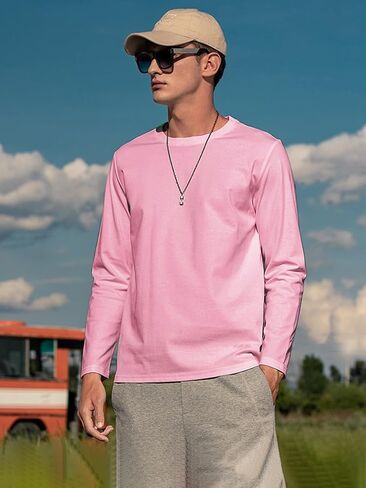 Unisex Long Sleeve Shirts for Men,Ultra Cotton T-Shirt in Saudi Arabia