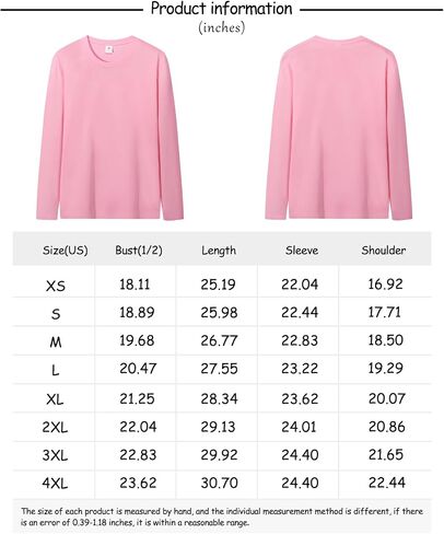 Unisex Long Sleeve Shirts for Men,Ultra Cotton T-Shirt in Saudi Arabia