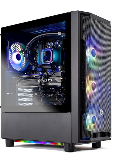 Skytech Gaming Azure 3 Desktop PC, Intel i7 14700F 2.1 GHz (5.3GHz), NVIDIA RTX 5060, 1TB NVMe SSD, 32GB DDR5 RAM 6000 RGB, 850W Gold ATX 3 PSU, 360mm ARGB AIO, Wi-Fi, Win 11 in Saudi Arabia