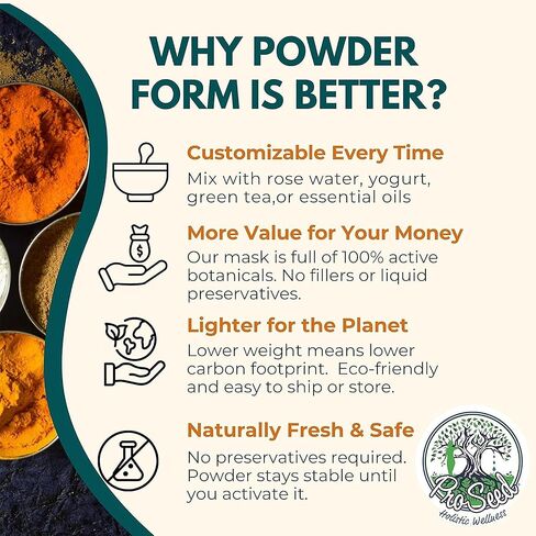 قناع طين فيتامين C الكركم C - قناع للوجه والجسم مع منصات ، الألوة والطين الطبيعي للبشرة الحساسة ، والمسام ، ومظهر العيب ، وحتى ندبات البشرة ، والبشرة الباهتة ، والرؤوس السوداء in Kuwait