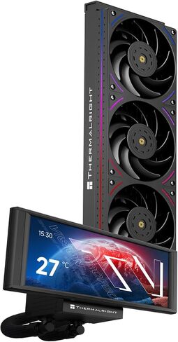 Thermalright Trofeo Vision 360 Argb White Cpu Aio Cooler ، 360 مم الرادياتير ، شاشة IPS LCD بدقة 1280 × 480 ، لـ AM4/AM5 ، Intel LGA1851/1700،6.86in LCD شاشة عالية الأداء عالية الأداء ، أبيض in Saudi Arabia