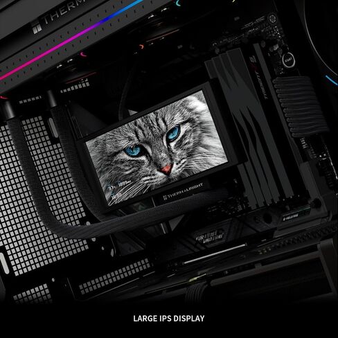 Thermalright Trofeo Vision 360 Argb White Cpu Aio Cooler ، 360 مم الرادياتير ، شاشة IPS LCD بدقة 1280 × 480 ، لـ AM4/AM5 ، Intel LGA1851/1700،6.86in LCD شاشة عالية الأداء عالية الأداء ، أبيض in Saudi Arabia