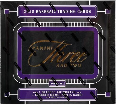 2025 Panini Three and Two Baseball Hobby Trading Card Box (1 Slabbed Autograph Per Box) in Saudi Arabia