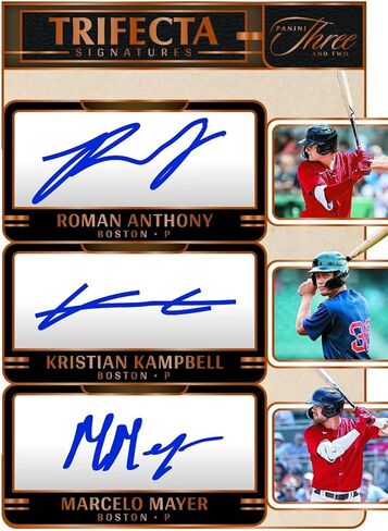2025 Panini Three and Two Baseball Hobby Trading Card Box (1 Slabbed Autograph Per Box) in Saudi Arabia