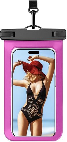 1/2/4 حقيبة مقاومة للماء حقيبة جافة على الهاتف المحمول المتوافقة مع iPhone 16 15 14 13 12 Pro Max Plus Black | Universal ، حتى 8.3 "، سفينة سياحية ، قوارب الكاياك ، شاطئ أساسي ، IPX8 مقاومة للمياه ، 1 حزمة in Kuwait