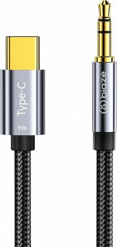 USB C Female to 3.5mm Male Audio Cable Cord Analog Cable Type-C Converter Headphone Jack Adapter Compatible with MP3 Players, CD Players, Laptops, Tablets, Smartphone(No DAC) in Kuwait