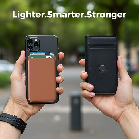Bix for Magsafe Wallet Men - محفظة مغناطيسية لأجهزة iPhone - محافظ الهواتف المغناطيسية - محافظ iPhone Magsafe - متوافقة مع Mag Safe Stand - لحامل بطاقة Magsafe - حامل بطاقة المغناطيسية للهاتف المحمول in Saudi Arabia