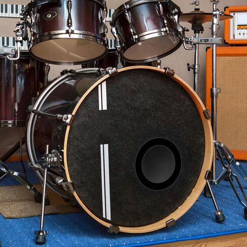 Generic Bass Drum Port Hole for Sound Protection, Black in Saudi Arabia