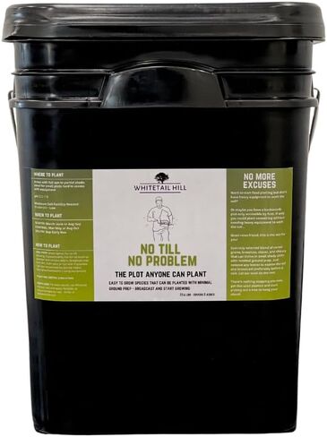 No Plow No Problem Food Plot Seed Mix for Deer, Easy to Grow, Minimal Ground Prep, No-Till Planting, Broadcast and Start Growing in Saudi Arabia