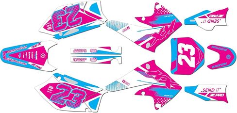 Graphics Kit for Kawasaki KX250F (2004-2005) Evader Series Gray 9 Mil-Dirt Pit Bike Motorcycle Stickers,Dirtbike Racing Decal Automotive Motocross Accessories no Plastics in Saudi Arabia