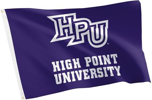 علم HPU لجامعة Desert Cactus High Point - لافتة الفهود مقاس 3 × 5 أقدام، قماش متين للاستخدام الداخلي/الخارجي، تصميم بوليستر 100% (النمط B) in Saudi Arabia