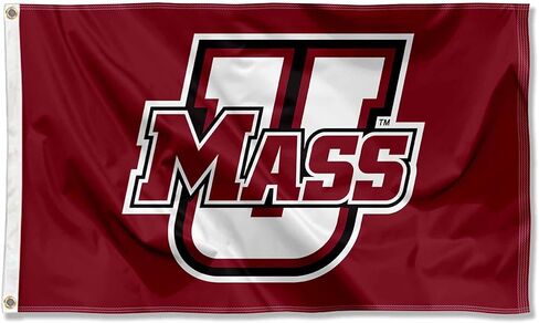 شعار Massachusetts Minutemen Wordmark، علم كبير بحلقات معدنية in Saudi Arabia
