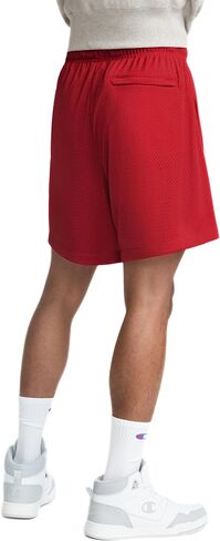 Champion Men's Yearbook Mesh Short, 7", Arch Logo in Saudi Arabia