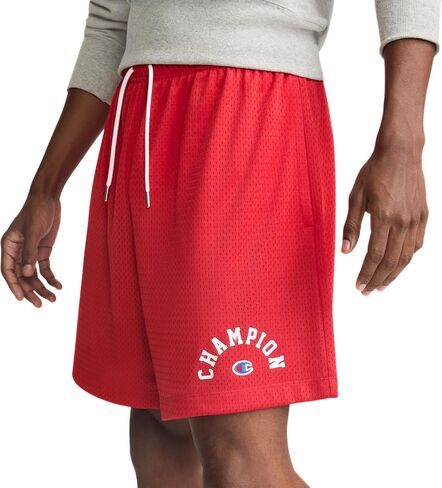 Champion Men's Yearbook Mesh Short, 7", Arch Logo in Saudi Arabia