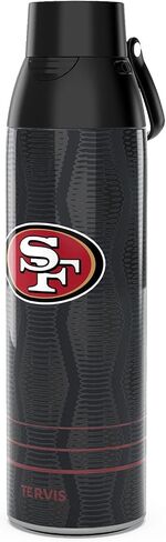 Tervis Venture Water Bottle NFL® San Francisco 49ers - Full Speed Triple Walled Insulated Tumbler Travel Cup Keeps Drinks Cold & Hot, 26oz, Stainless Steel in Saudi Arabia