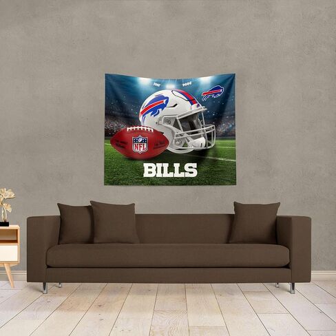 NORTHWEST The Company NFL Buffalo Bills مطبوعة على الحائط، مقاس 86.36 سم × 101.6 سم، وقت اللعب، ألوان الفريق in Saudi Arabia