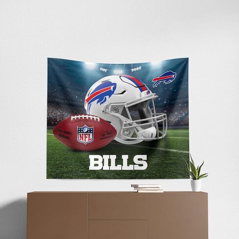 NORTHWEST The Company NFL Buffalo Bills مطبوعة على الحائط، مقاس 86.36 سم × 101.6 سم، وقت اللعب، ألوان الفريق in Saudi Arabia