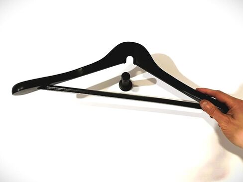شماعات عرض Jersey ، تصميم مثبت على الحائط للمحملات الحفلات والبلوزات الرياضية (Satin Black) - تصميم محدث in Saudi Arabia