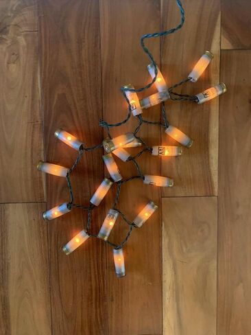 Christmas Shotgun Shell Lights Party Lights Man Cave Decor Christmas Shotgun Shell Shells Party Lights Redneck White Trash Decor (Red and Green) in Saudi Arabia
