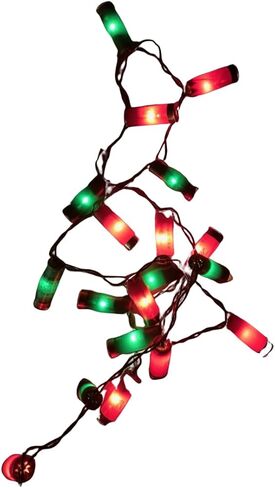 Christmas Shotgun Shell Lights Party Lights Man Cave Decor Christmas Shotgun Shell Shells Party Lights Redneck White Trash Decor (Red and Green) in Saudi Arabia