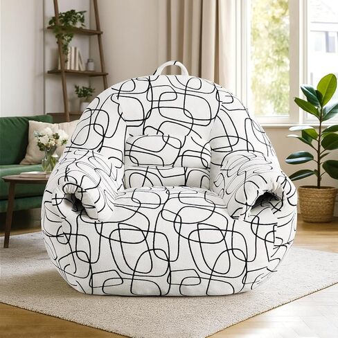Peace nest Bean Bag Chair with Memory Foam Filled Ultra Soft Corduroy Cover for Adults Comfy Fur Bean Bag Chairs with Armrests for Bedroom Living Room Office Dorm Reading Grey in Saudi Arabia