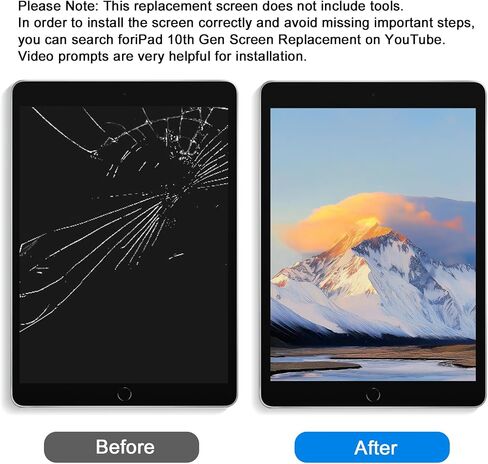 for iPad 9th Generation (9 Gen) Screen Replacement Touch Glass Kit in Kuwait