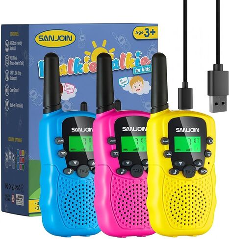 Walkie Talkies for Kids Toys for Boys Girls 4-6 ، 3 Miles Range Talkie to to Camping ، هدايا عيد ميلاد الفتاة البالغة من العمر 4 سنوات لـ 3 4 5 6 in Kuwait